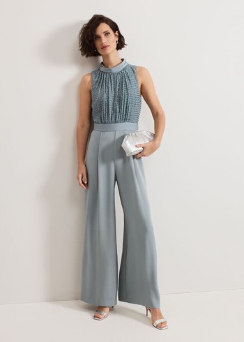 Phase Eight Eliza Jumpsuit Blue Canada | SPBRYN-406